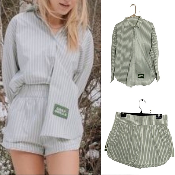 Daily Drills Other - Daily Drills striped pajama set